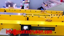 Flexible corrugated pipe extrusion line machine