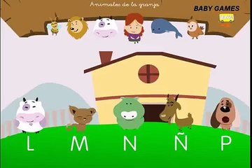 El Abecedario en español para niños - Aprende la letra P - El abecedario en español - Baby Games