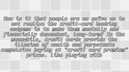 Want to Win? Don't Play With Credit Cards
