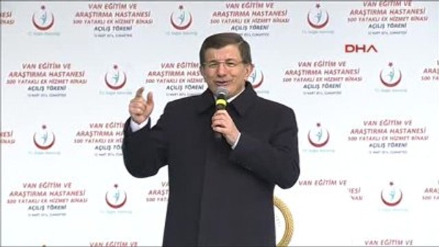 Van- Başbakan Davutoğlu Merkez 500 Yataklı Kadın Doğum ve Çocuk Hastanesi Açılış Töreninde Konuştu...