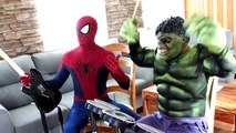Spiderman vs Joker vs Hulk in Real Life! Spiderman & Hulk in Music Battle with Joker Super