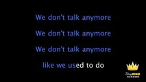 Charlie Puth ft. Selena Gomez - We Don't Talk Anymore (Karaoke Version)