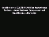 Download Small Business: EXACT BLUEPRINT on How to Start a Business - Home Business Entrepreneur