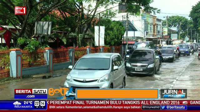 Banjir Menggenangi Pantura Cirebon Usai Hujan Deras