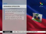 Demandas de la oposición haitiana