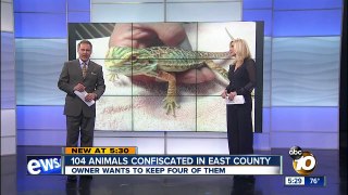 104 animals confiscated in east county