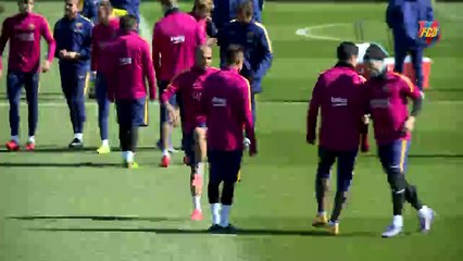 FC Barcelona training session_ Final touches before hosting Getafe