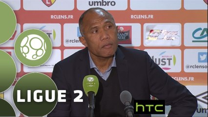 Conférence de presse RC Lens - Clermont Foot (1-1) : Antoine  KOMBOUARE (RCL) - Corinne DIACRE (CF63) - 2015/2016