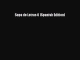 [PDF] Sopa de Letras 6 (Spanish Edition) [Download] Full Ebook