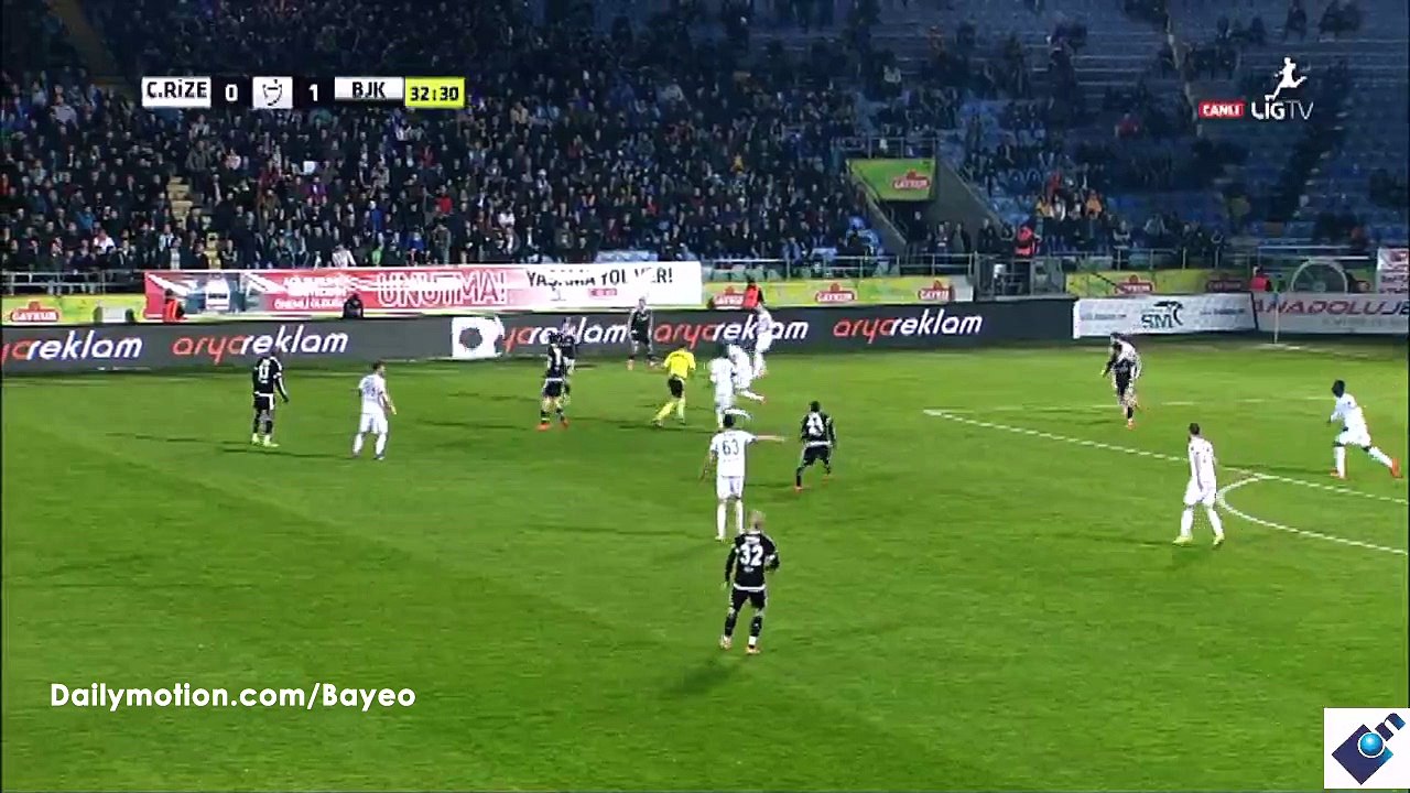 Kerim Fre Goal HD - Rizespor 0-2 Besiktas - 12-03-2016