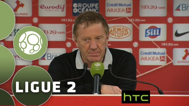 Conférence de presse Stade Brestois 29 - US Créteil-Lusitanos (2-1) : Alex DUPONT (BREST) - Laurent ROUSSEY (USCL) - 2015/2016