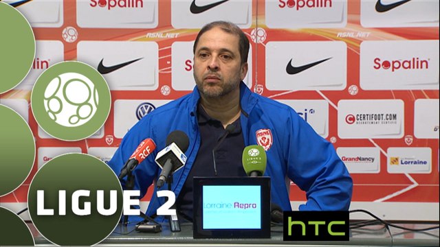Conférence de presse AS Nancy Lorraine - Red Star F.C (2-0) : Pablo CORREA (ASNL) - Rui ALMEIDA (RED) - 2015/2016