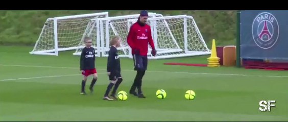 Zlatan Ibrahimovic Embarrassingly Nutmegged by His Own Son!