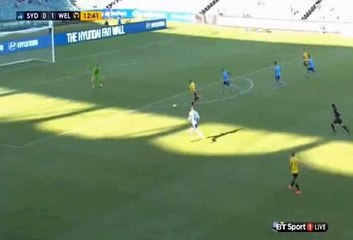 Hamish Watson Goal - Sydney FC 0 - 2 Wellington Phoenix - 12-03-2016