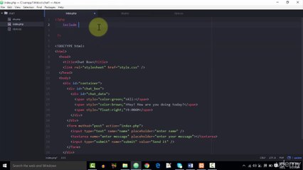 009 Linking The Chat Box To Database Part1