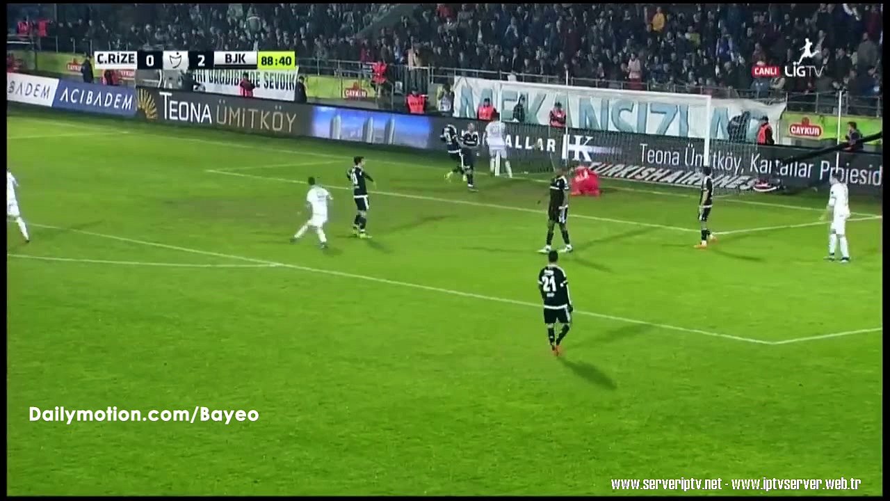 Teddy Chevalier Goal HD - Rizespor 1-2 Besiktas - 12-03-2016