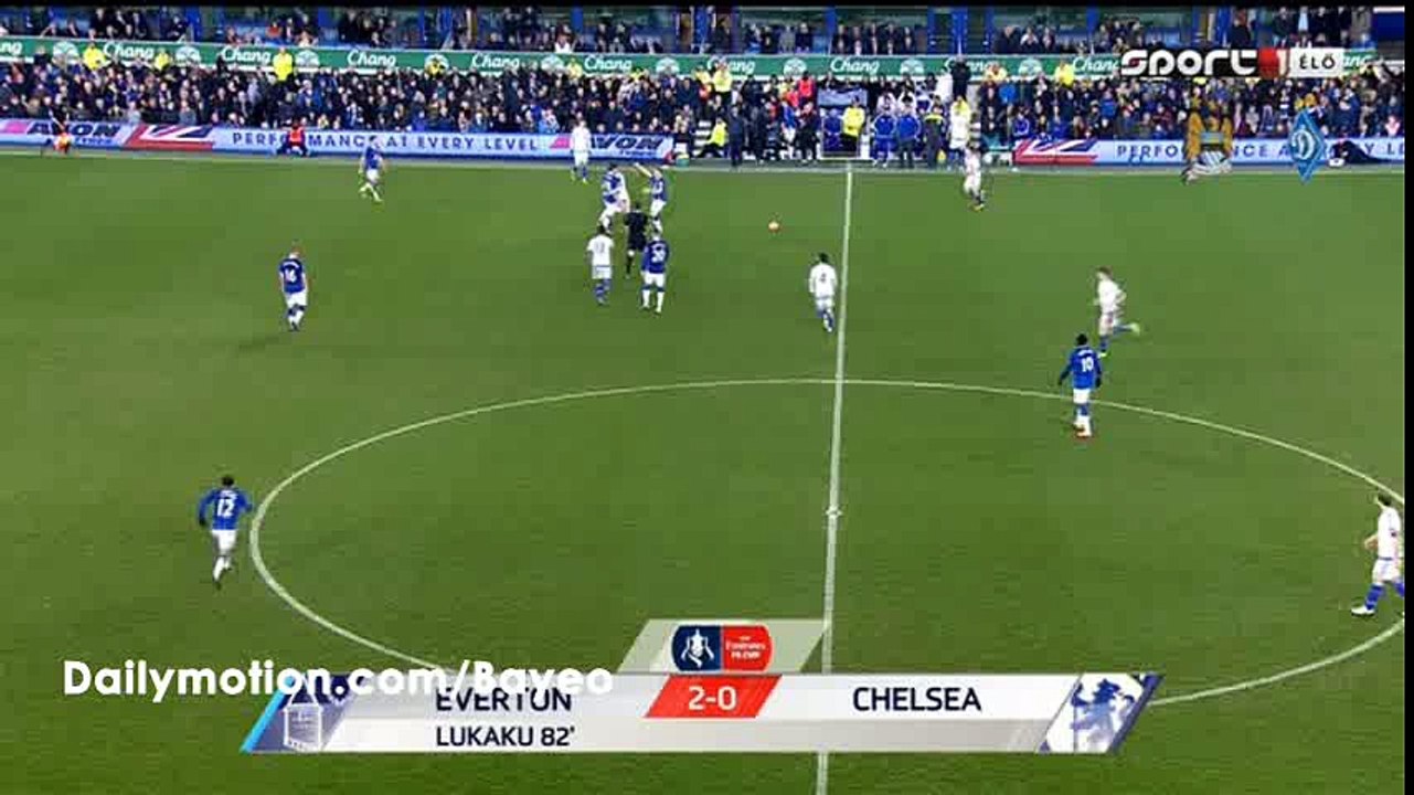 Diego Costa Red Card HD - Everton 2-0 Chelsea - 12-03-2016 FA Cup