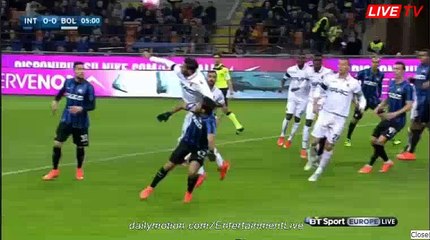 Adem Ljajić Fantastic CURVE SHOOT CHANCE - INTERMILAN 0-0 BOLOGNA