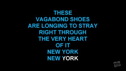 New York, New York in the style of Frank Sinatra karaoke video with lyrics