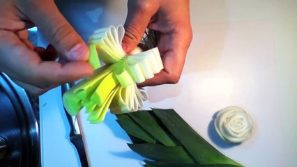 How to make a decoration with vegetables - Art carving fruits and vegetables