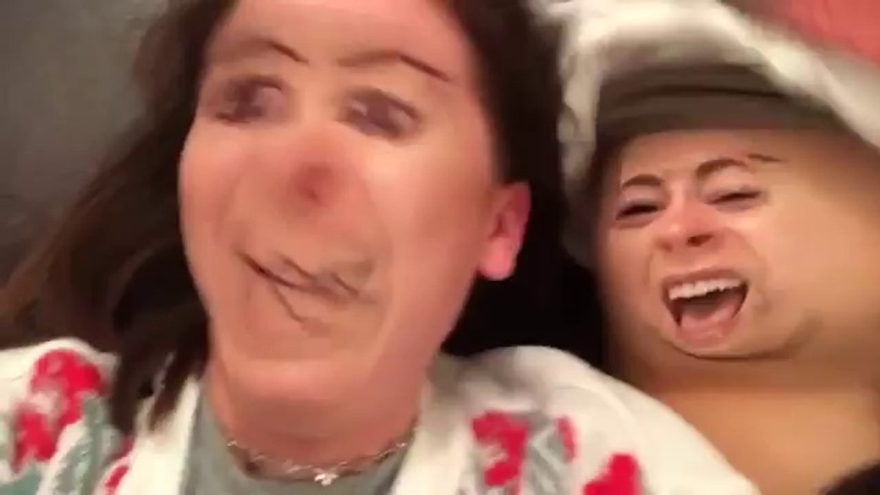 A girl likes to use the application Face Swap Live with brea