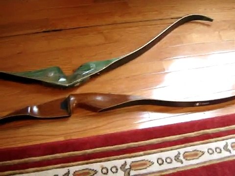 Vintage Bear Recurve Bows Grizzly and Kodiak Flea Market Find