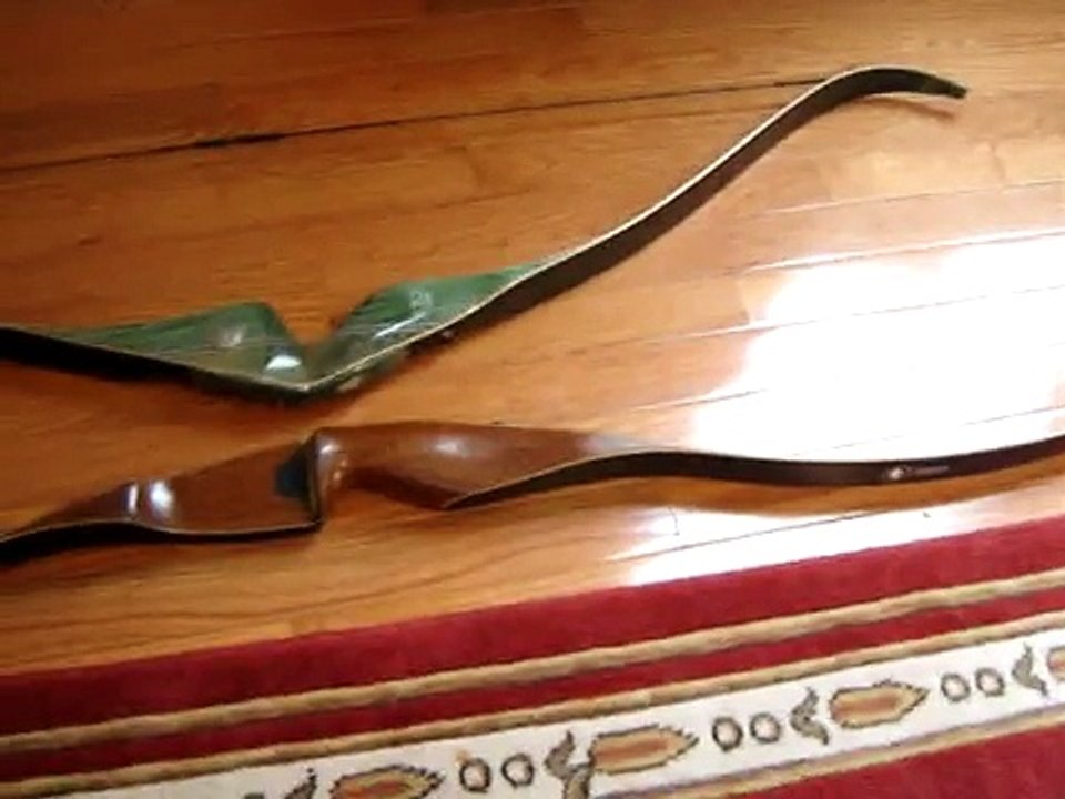 Vintage Bear Recurve Bows Grizzly and Kodiak Flea Market Find