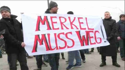 Ultraderechistas marchan en Berlín contra Merkel y los inmigrantes