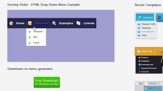 HTML Drop Down Menu - Supports all modern devices