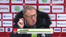 Réaction d'Alex Dupont après Valenciennes FC - Stade Brestois 29