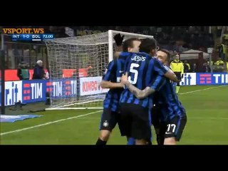 Goal Ivan Perisic - Inter Milan 1-0 Bologna (12.03.2016) Serie A