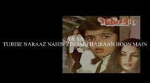 tujhse naraaz nahin zindagi karaoke female