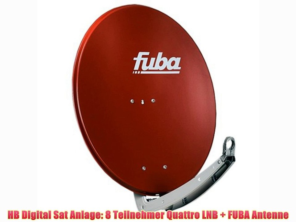 FUBA 8 Teilnehmer Digital SAT Anlage DAA780R   Opticum LNB 01dB FULL HDTV 4K   PMSE Multischalter