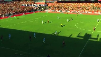 Gol de Advíncula. Newells 3 - Racing 0. Fecha 3. Primera División 2016.