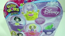 Glitzi Globes Disney Prinsesse snehvit og Rapunzel Tangled DIY Glitter Snow Globe Leker!