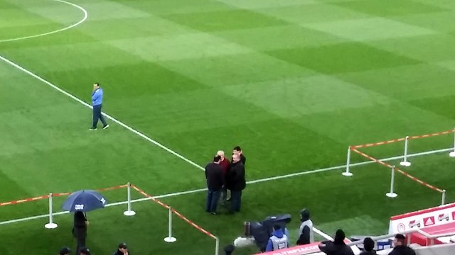 Μαρινάκης, Θεοδωρίδης και Καραπαπάς στο γήπεδο