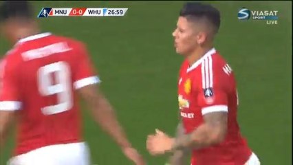 Ander Herrera Fantastic Chance HD - Manchester United 0-0 West Ham (FA Cup) 13.03.2016 HD -