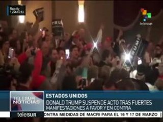 EE.UU.: Trump suspende acto proselitista por manifestaciones