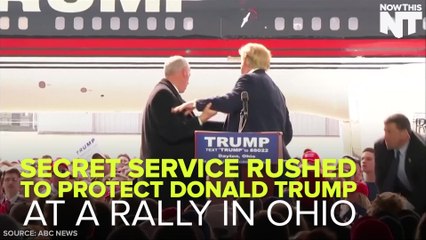 Man Tries To Break Through Security At Trump Rally Following Violence In Chicago