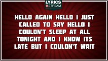 Hello Again - Neil Diamond tribute - Lyrics