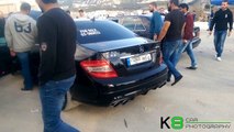 Mercedes C63 AMG revups at Mercedes Benz Club Lebanon ride to koubba by K8 Car Photography