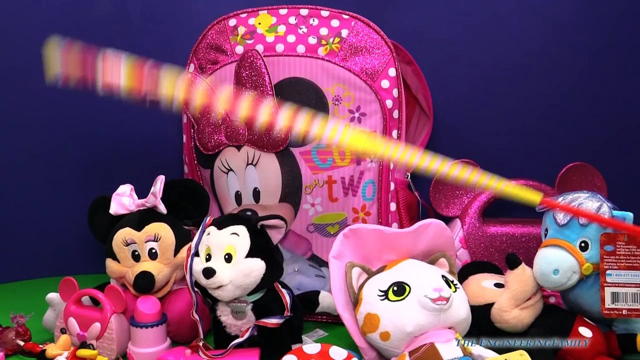 MINNIE MOUSE Disney Minnie Mouse Surprise Backpack a Surprise Egg Backpack Video
