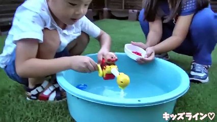 アンパンマン くるくるさかなつり 魚釣り お風呂 おもちゃ Anpanman Fishing Toy