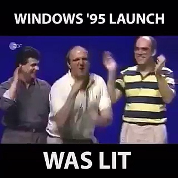 Windows 95 launch party was lit