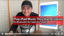 streaming from iPad mini thru home stereo receiver