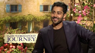 THE HUNDRED FOOT JOURNEY: Manish Dayal & Charlotte Le Bon Interview