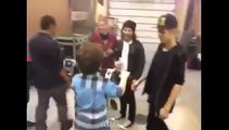 Justin Bieber And Keenan Cahill On A Segway