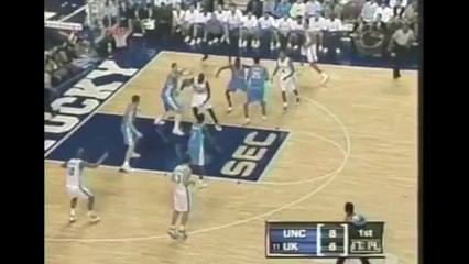 Tayshaun Prince hits five threes in a row against UNC