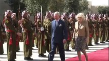 The Prince of Wales and The Duchess of Cornwall are officially welcomed to Jordan by Their Majesties