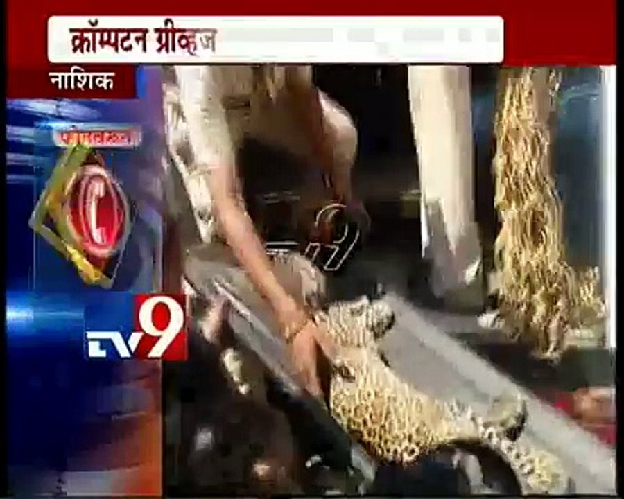 Leopard enters Nashik Company Premises,Caught-TV9 (News World)